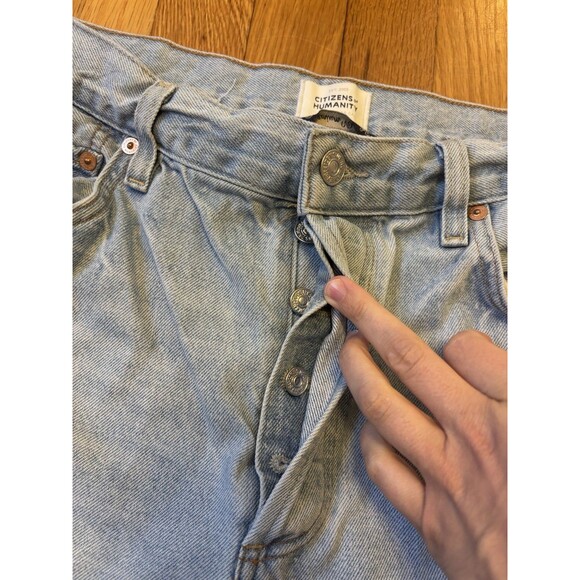 Citizens of Humanity Dahlia Bow Leg Baby Roll Jeans Denim Baggy Frequency 31 - Picture 5 of 12